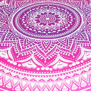 Pink Bohemian Mandala Pattern Wall Tapestry