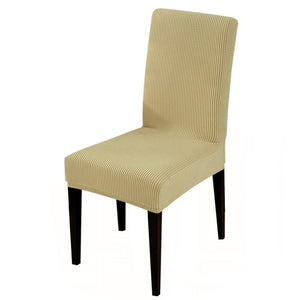 Solid Textured Polar Fleece Dining Chair Cover
