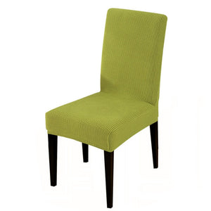 Solid Textured Polar Fleece Dining Chair Cover