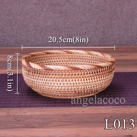 Multi-Purpose Round Wicker Rattan Storage Basket