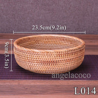 Multi-Purpose Round Wicker Rattan Storage Basket