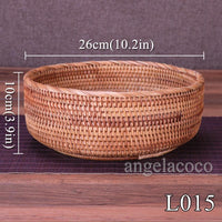 Multi-Purpose Round Wicker Rattan Storage Basket