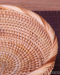 Multi-Purpose Round Wicker Rattan Storage Basket