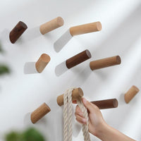 Multi-Purpose Natural Wood Peg Wall Hook Hanger