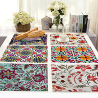 Multi-Color Floral Pattern / Paisley Table Placemat