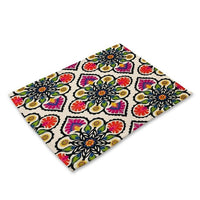 Multi-Color Floral Pattern / Paisley Table Placemat