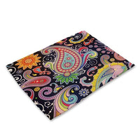 Multi-Color Floral Pattern / Paisley Table Placemat