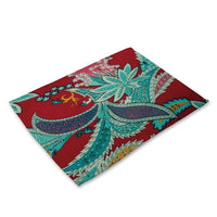 Multi-Color Floral Pattern / Paisley Table Placemat