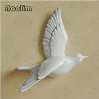 Multi-Color 3D Wall-Mounted Flying Bird Sculpture