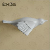 Multi-Color 3D Wall-Mounted Flying Bird Sculpture