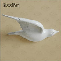 Multi-Color 3D Wall-Mounted Flying Bird Sculpture