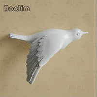 Multi-Color 3D Wall-Mounted Flying Bird Sculpture