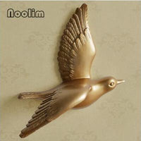 Multi-Color 3D Wall-Mounted Flying Bird Sculpture