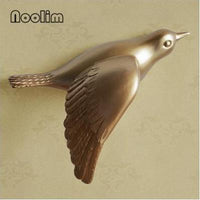 Multi-Color 3D Wall-Mounted Flying Bird Sculpture