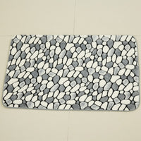 Multi-Color Pebble Stone Pattern Absorbent Bath / Door Mat