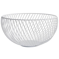 Contemporary Round Metal Wire Storage Basket Bowl