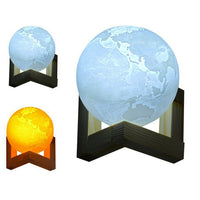 Multi-Color 3D LED Earth Lamp Night Light