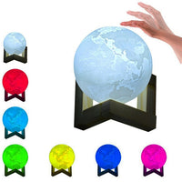 Multi-Color 3D LED Earth Lamp Night Light