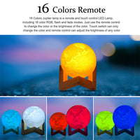 Multi-Color 3D LED Earth Lamp Night Light