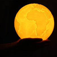 Multi-Color 3D LED Earth Lamp Night Light