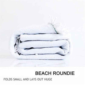 Round Native Pattern Sea Turtle Beach Towel