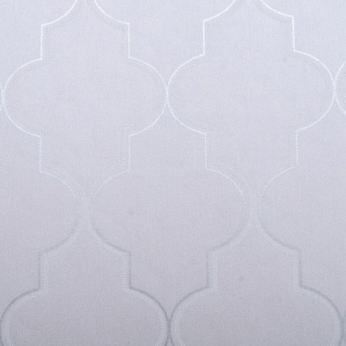 Black & White Moroccan Quarterfoil Pattern Wallpaper