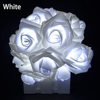 Battery-Power Rose LED Flower String Light