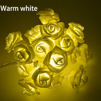 Battery-Power Rose LED Flower String Light