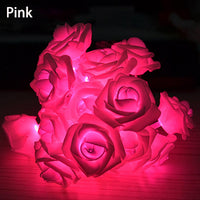 Battery-Power Rose LED Flower String Light