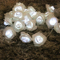 Battery-Power Rose LED Flower String Light