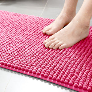 Ultra-Thick Pile Non-Slip Chenille Bathroom Rug Floor Mat