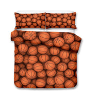 2/3-Piece Basketball Print Duvet Cover Bedding Set