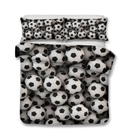 2/3-Piece Soccer Ball Print Duvet Cover Bedding Set
