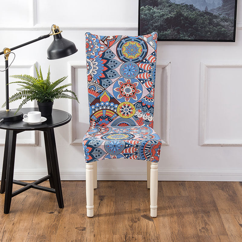 Multi-Color Bohemian Pattern Dining Chair Cover