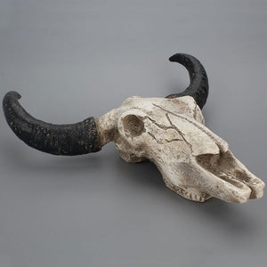 6" Mini Wall-Mounted Resin Longhorn Cow Skull