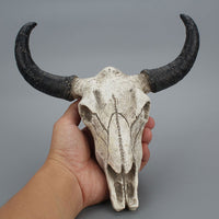 6" Mini Wall-Mounted Resin Longhorn Cow Skull