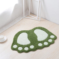 Footprint Shape Bathroom Rug Mat