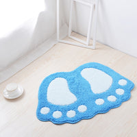 Footprint Shape Bathroom Rug Mat