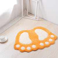 Footprint Shape Bathroom Rug Mat