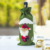 Decorative Christmas Wine Bottle Cover Bag