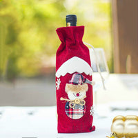 Decorative Christmas Wine Bottle Cover Bag