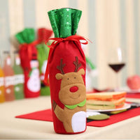 Decorative Christmas Wine Bottle Cover Bag