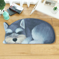 Lazy Sleeping Puppy Dog Shape Floor / Door Mat