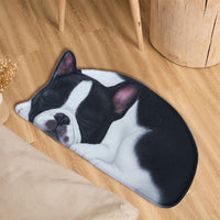 Lazy Sleeping Puppy Dog Shape Floor / Door Mat