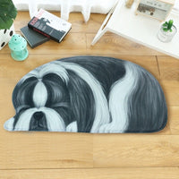 Lazy Sleeping Puppy Dog Shape Floor / Door Mat