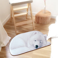 Lazy Sleeping Puppy Dog Shape Floor / Door Mat