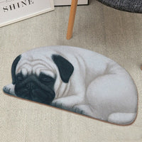 Lazy Sleeping Puppy Dog Shape Floor / Door Mat