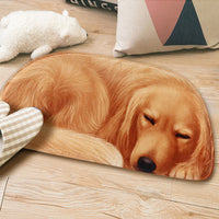 Lazy Sleeping Puppy Dog Shape Floor / Door Mat