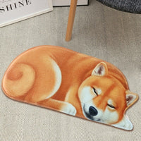 Lazy Sleeping Puppy Dog Shape Floor / Door Mat