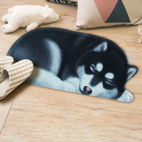 Lazy Sleeping Puppy Dog Shape Floor / Door Mat